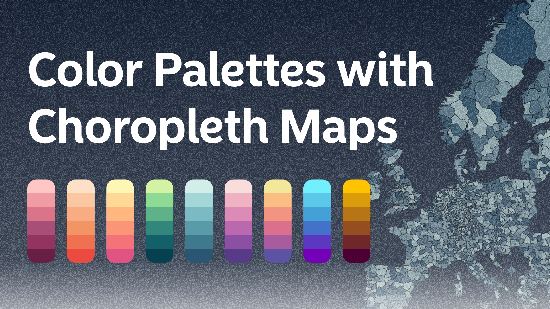 Get better at using color palettes with choropleth maps